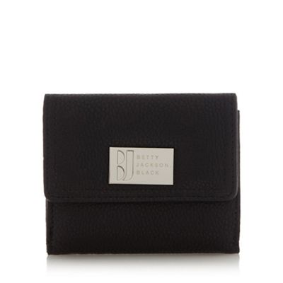 Designer black medium pebble grain purse